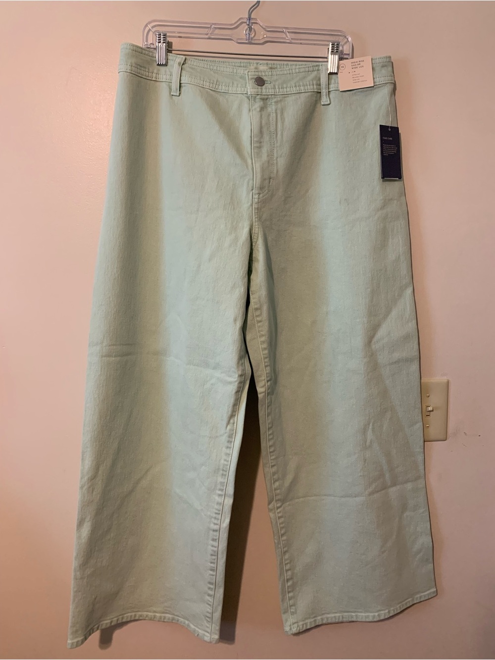Universal Thread Mint Green Wide-Leg Jeans